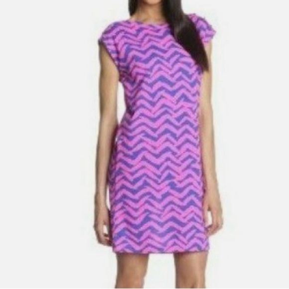 Lilly Pulitzer Pink and Purple Sheath Mini Dress - Picture 1 of 9